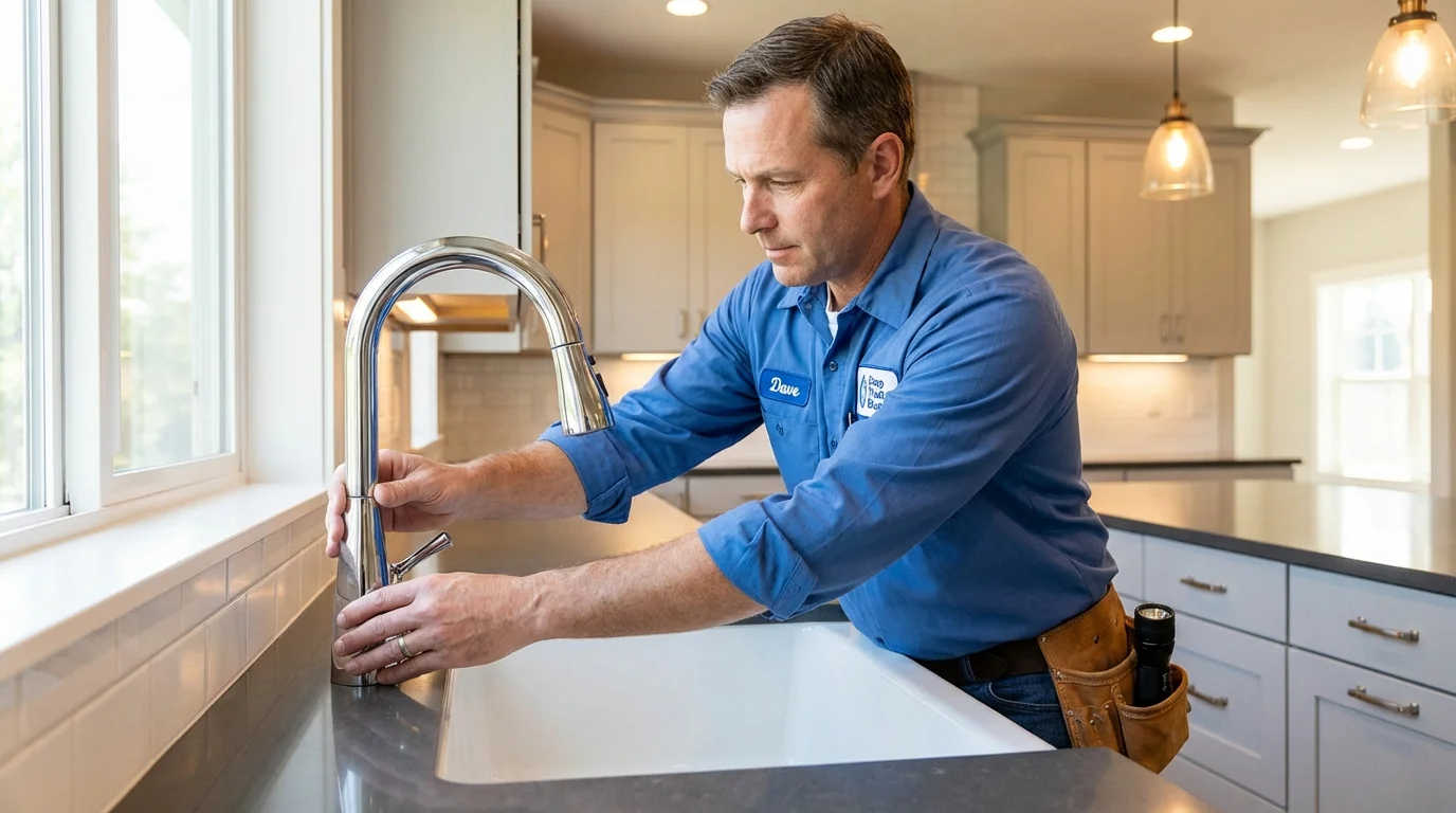 Kitchen faucet installation by Johns Plumbing LLC in Clearfield
